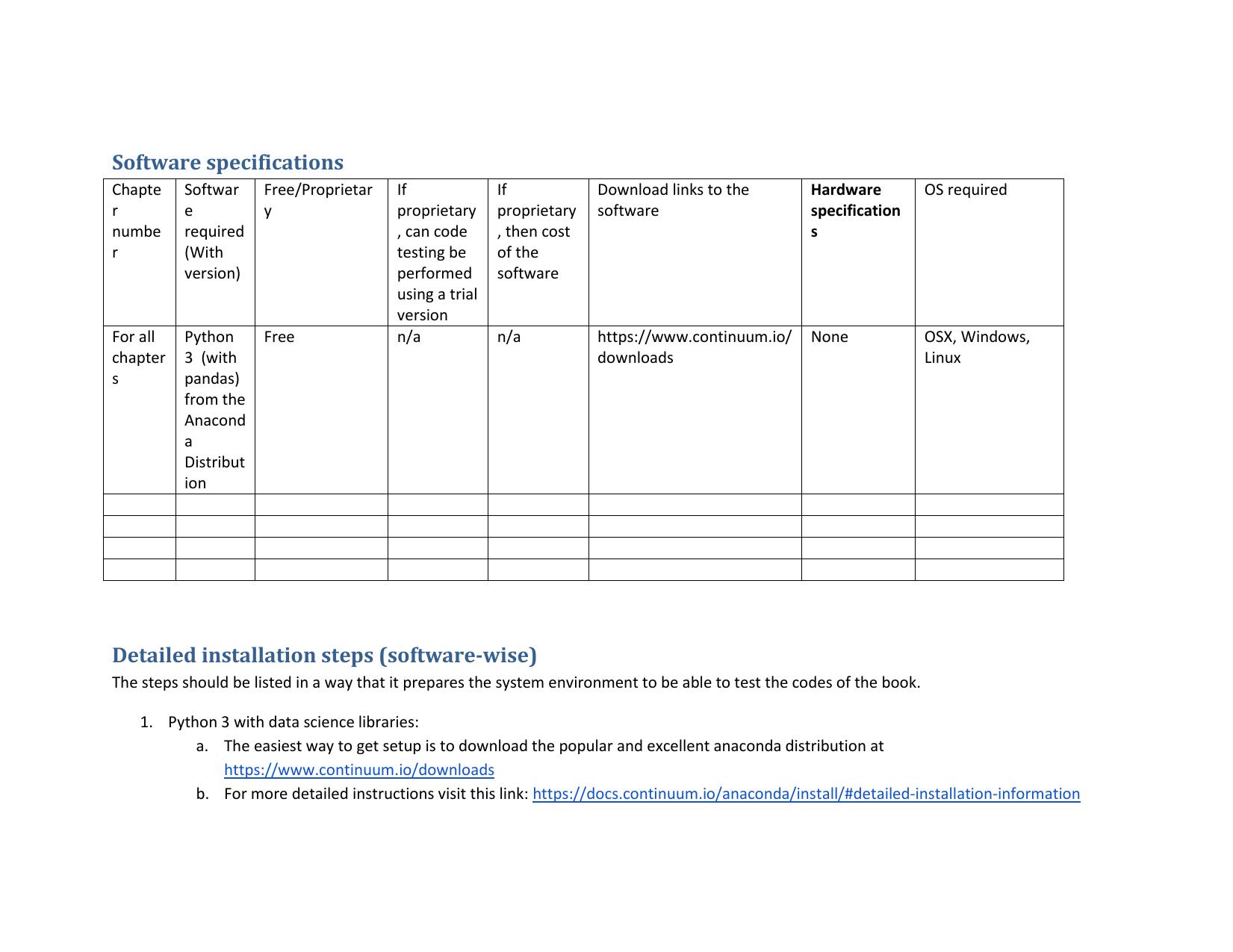 Software and Hardware list by Sayli Nikalje