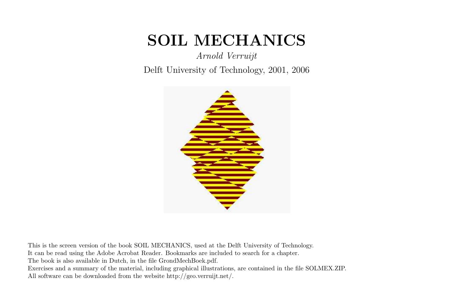 Soil Mechanics by A. Verruijt