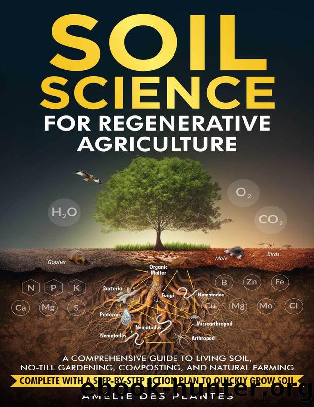 Soil Science For Regenerative Agriculture: A Comprehensive Guide To Living Soil, No-Till Gardening, Composting And Natural Farming - Complete With A Step-By-Step Action Plan To Quickly Grow Soil by des Plantes Amélie