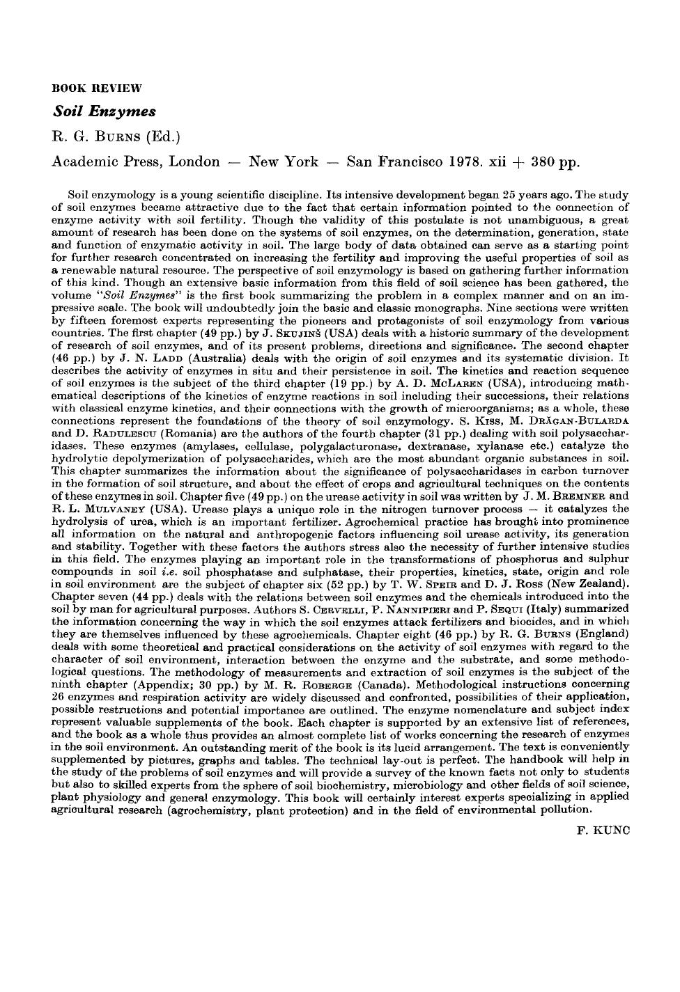Soil enzymes by Unknown