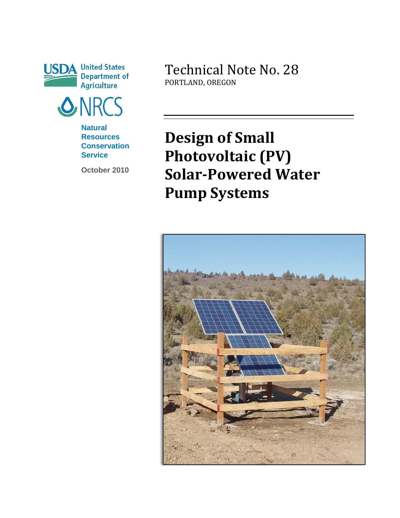 Solar PV Water Pumping: How to Build Solar PV Powered Water Pumping Systems for Deep Wells, Ponds, Creeks, Lakes, and Streams by Christopher Kinkaid
