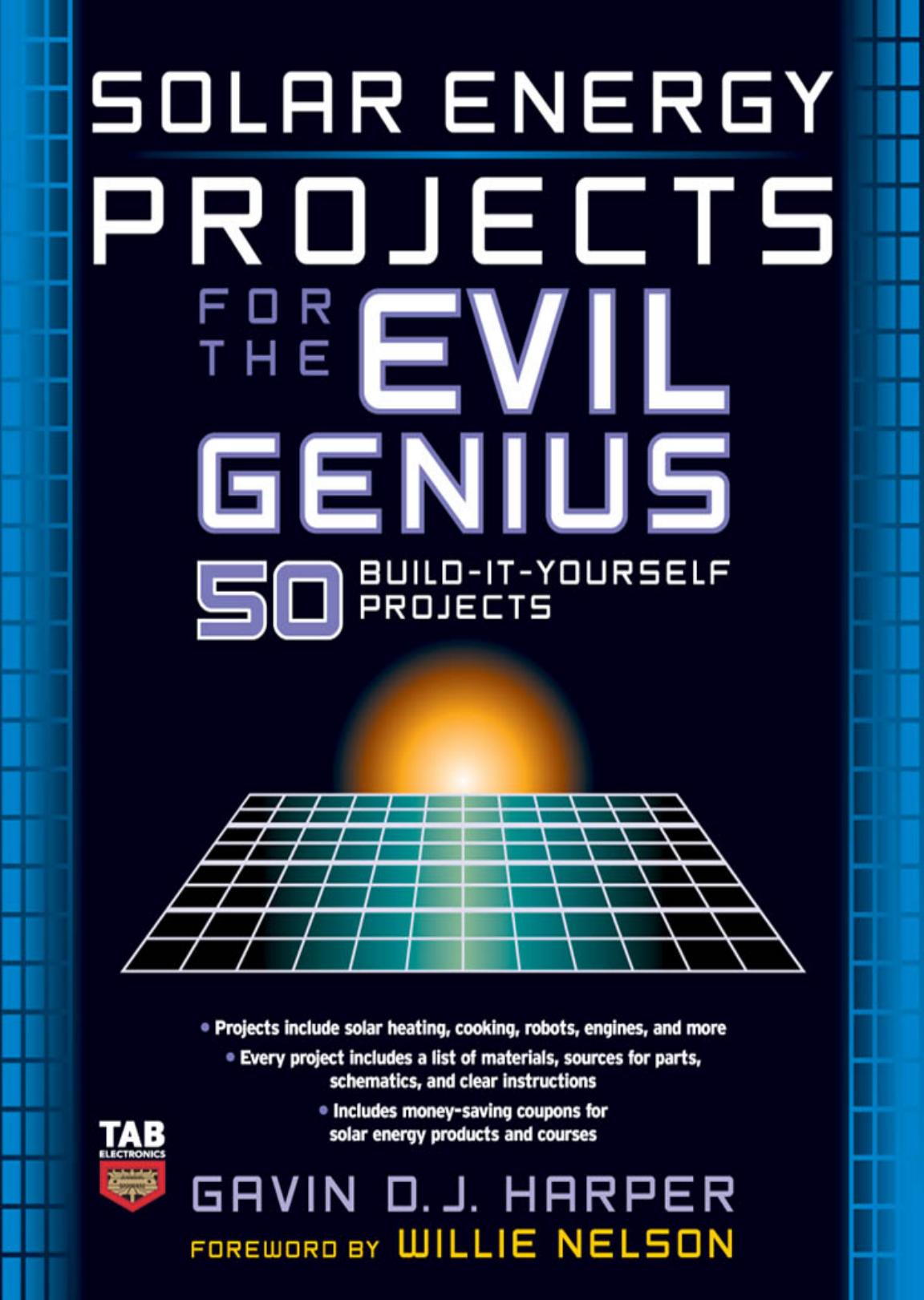 Solar energy projects for the evil genius by Gavin D. J. Harper