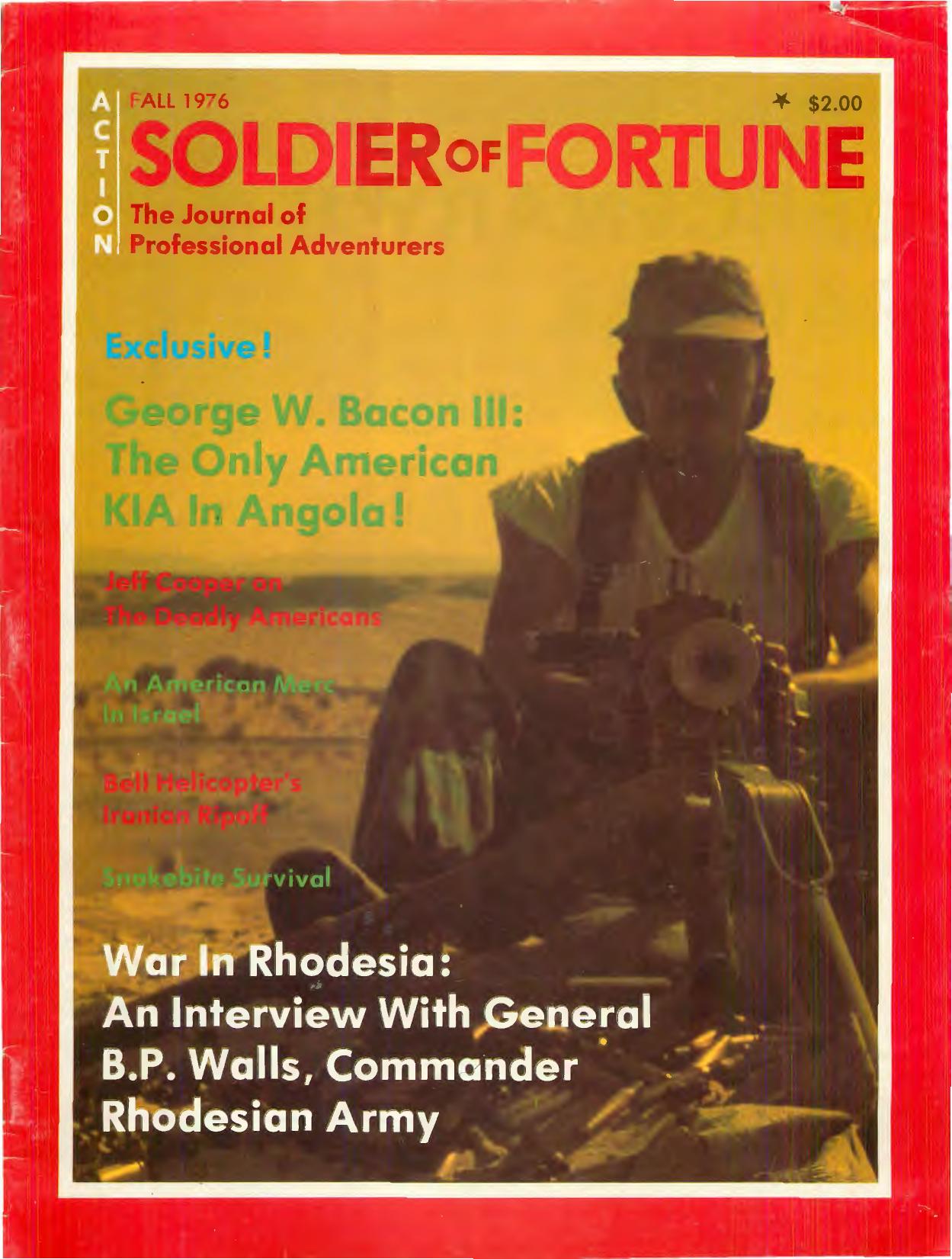 Soldier Of Fortune 1976 Fall, Issue 4 by Soldier Of Fortune