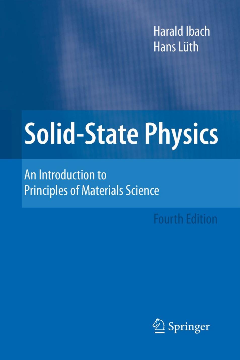 Solid-State Physics by Harald Ibach- Hans Lüth