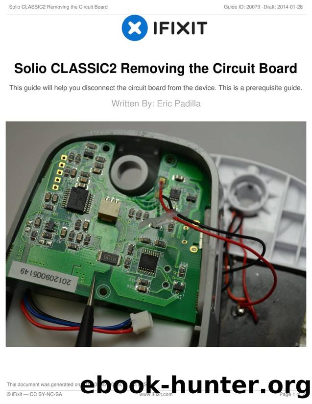 Solio CLASSIC2 Removing the Circuit Board by Unknown