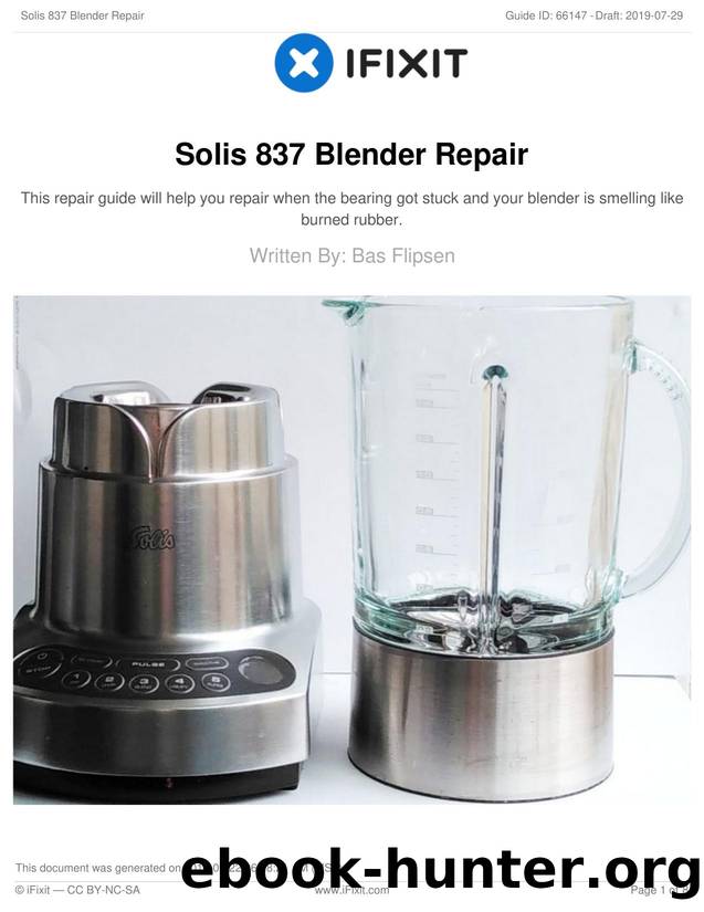 Solis 837 Blender Repair by Unknown