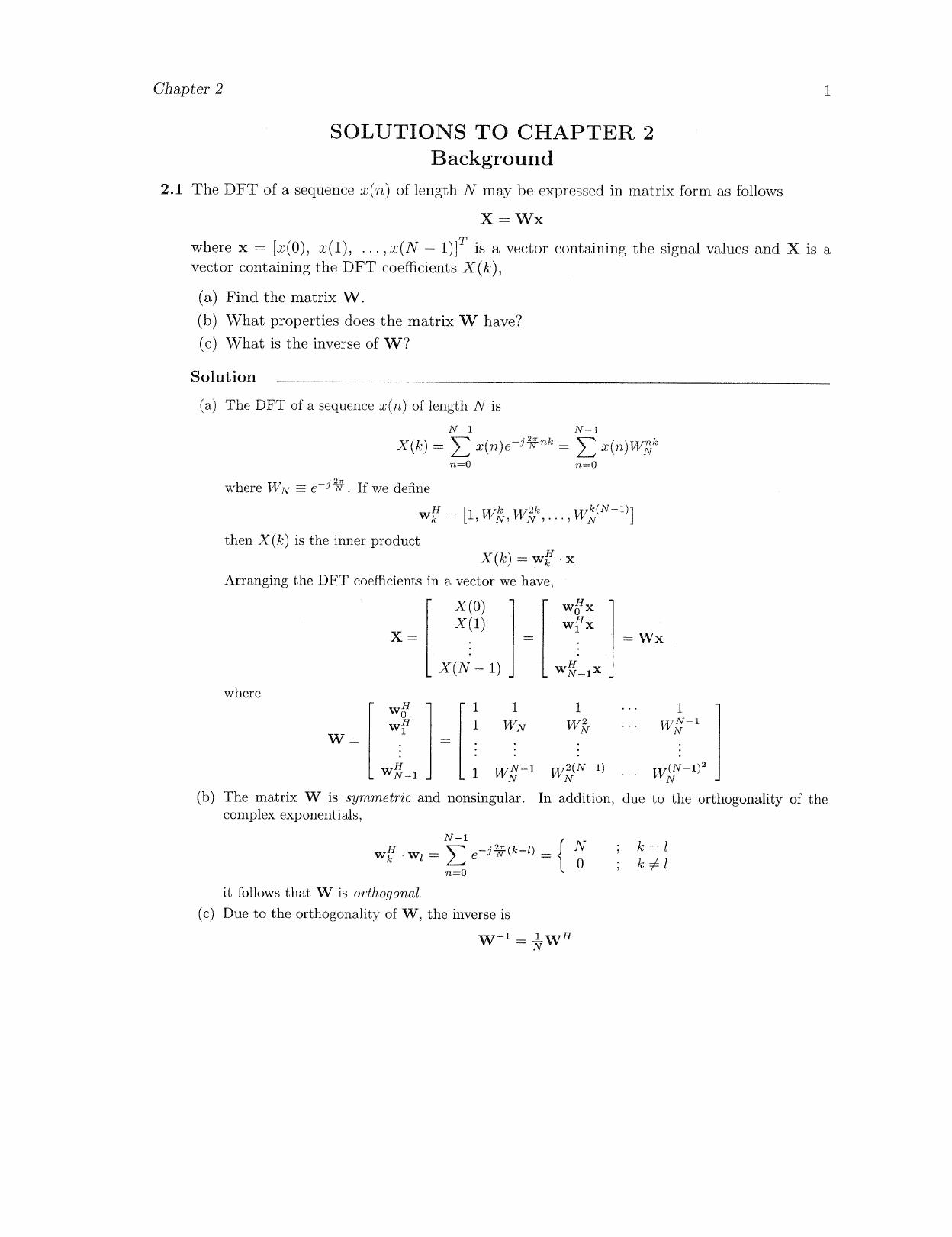 Solution Manual of Statistical Digital Signal Processing Modeling By MonsonH by HyperGEAR TIFF/PDF Convert Library