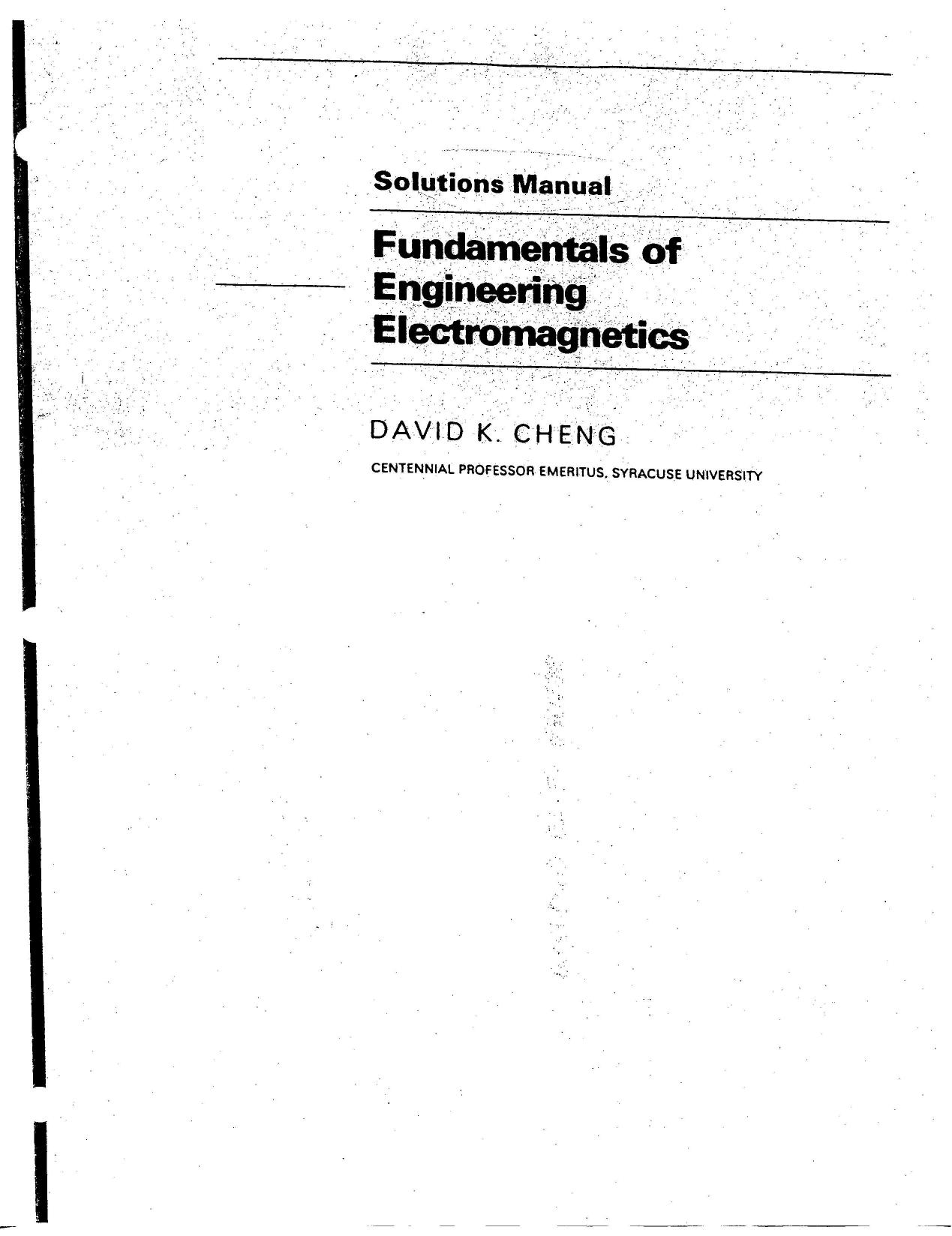 Solutions Manual by Cheng