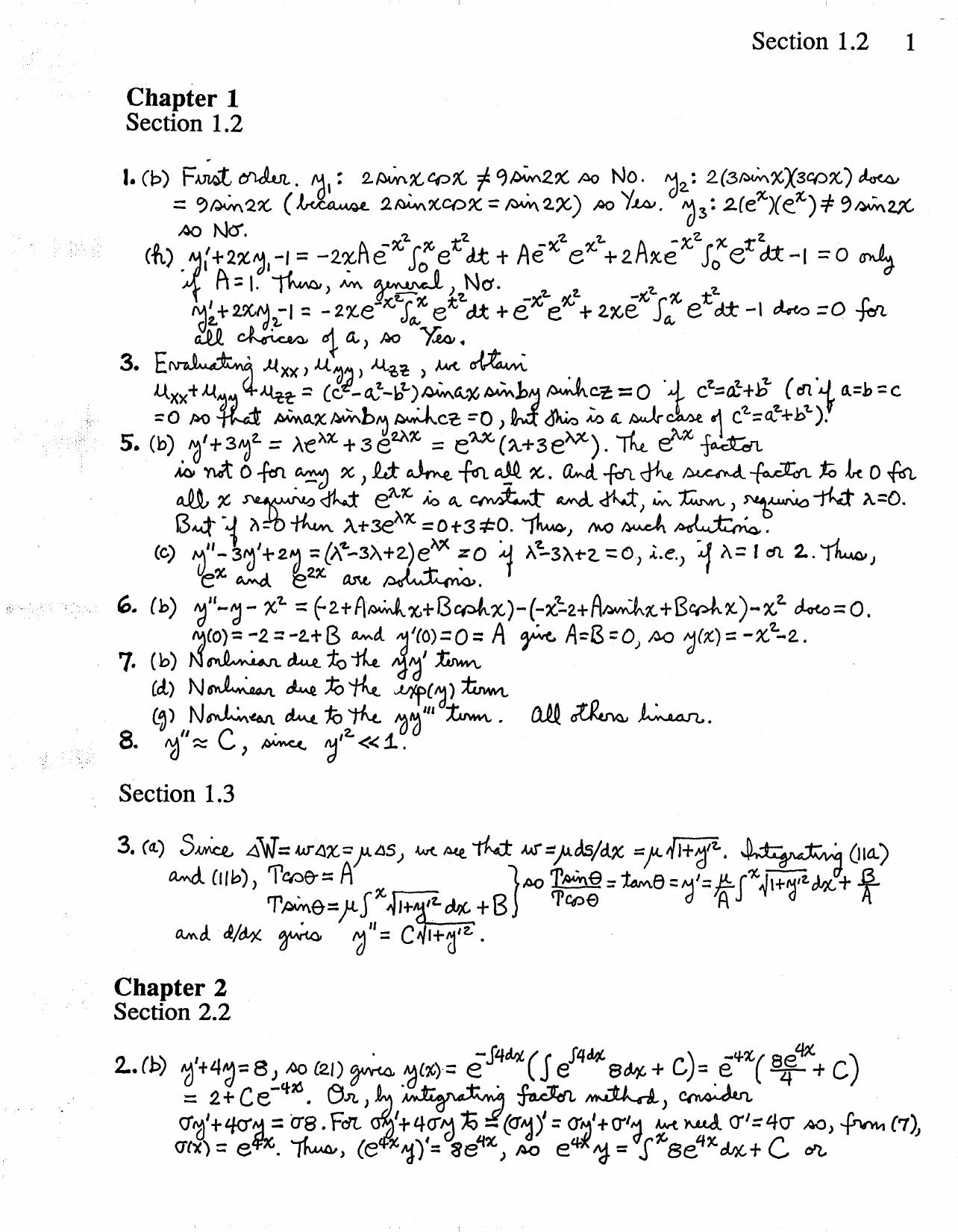 Solutions Manual for Advanced Engineering Mathematics, 2nd Edition by Michael D. Greenberg