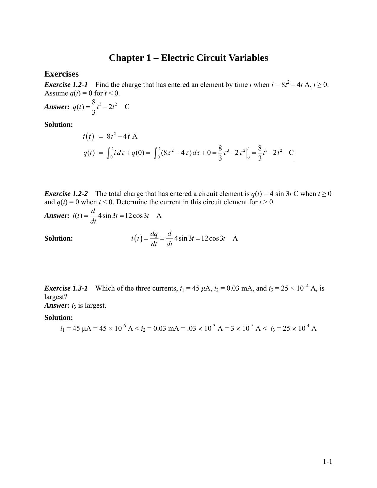 Solutions to Introduction to Electric Circuits by James A. Svoboda Richard C. Dorf
