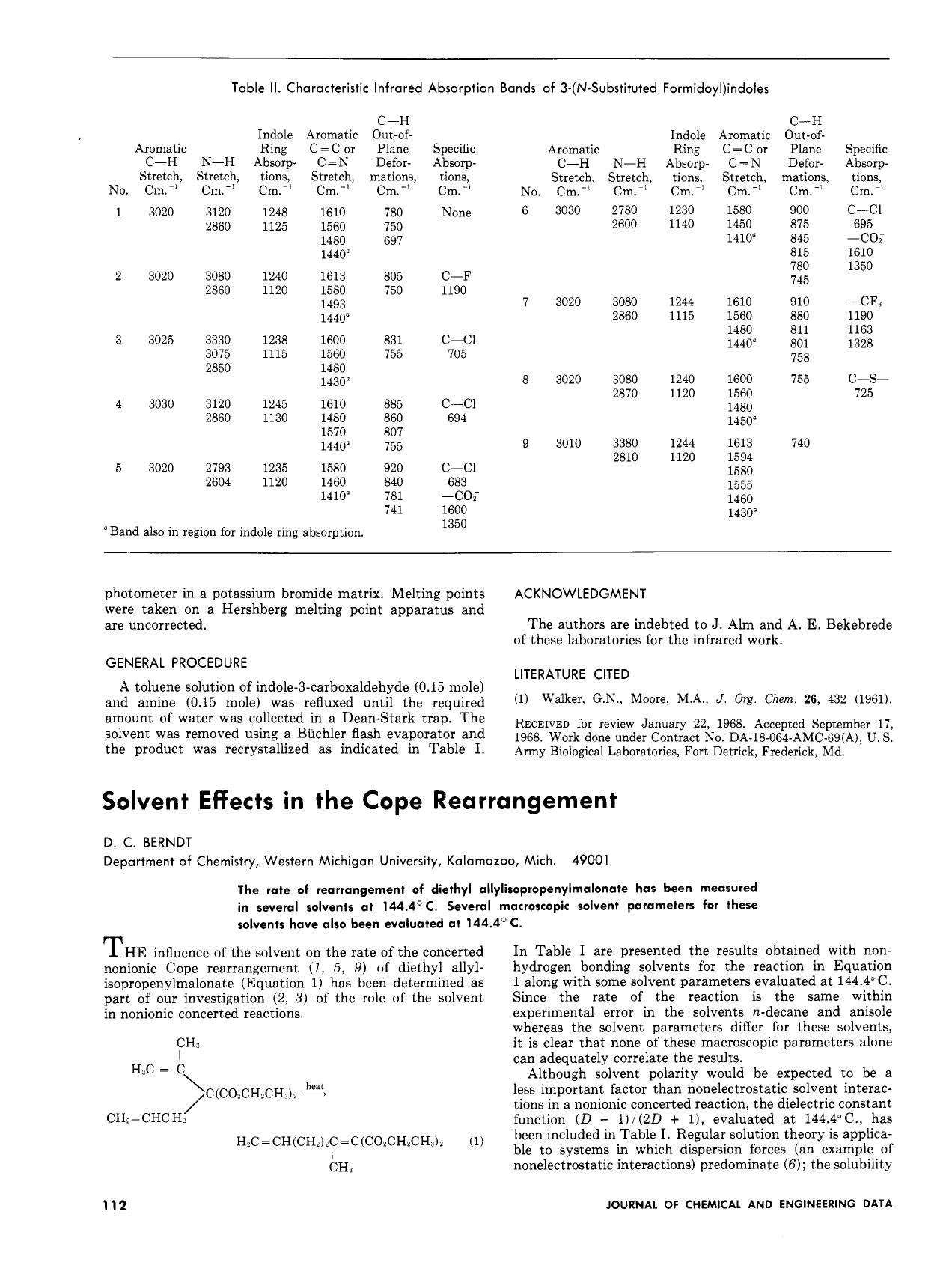 Solvent effects in the Cope rearrangement by Donald C. Berndt