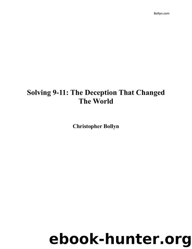 Solving 9-11 by Christopher Bollyn