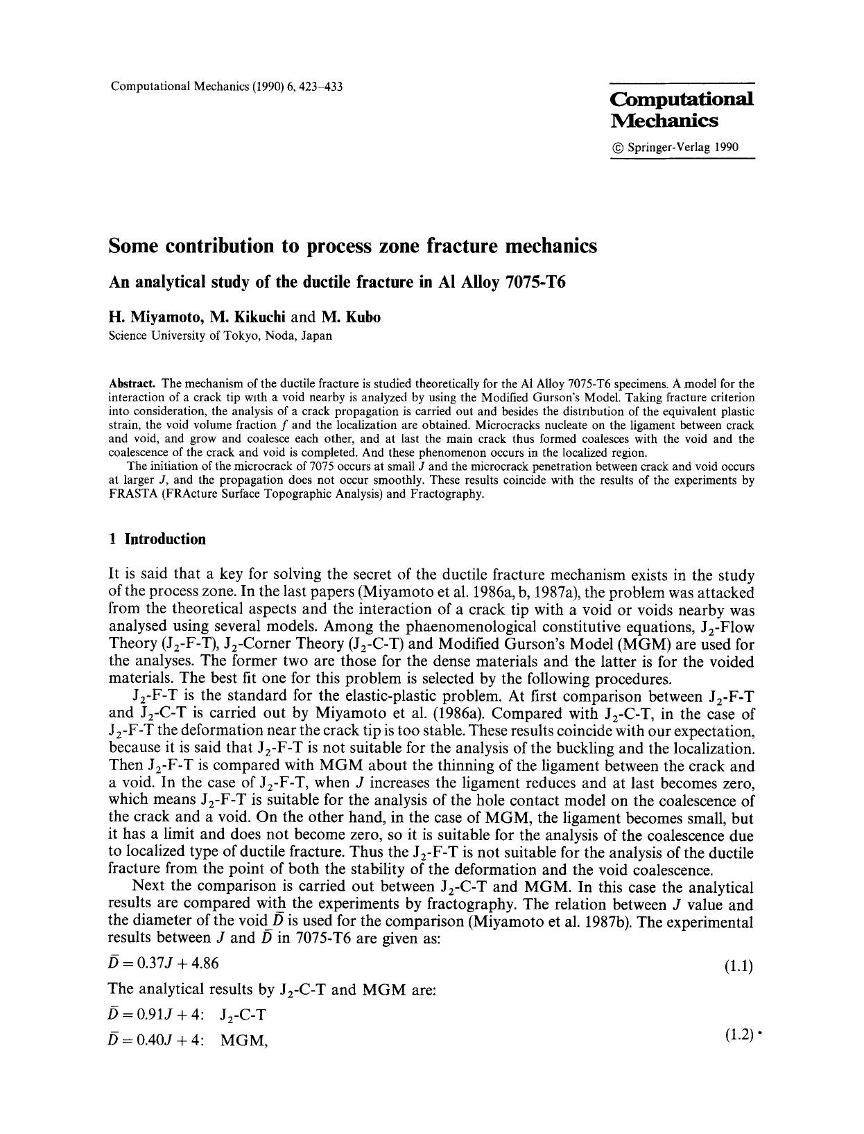Some contribution to process zone fracture mechanics by Unknown