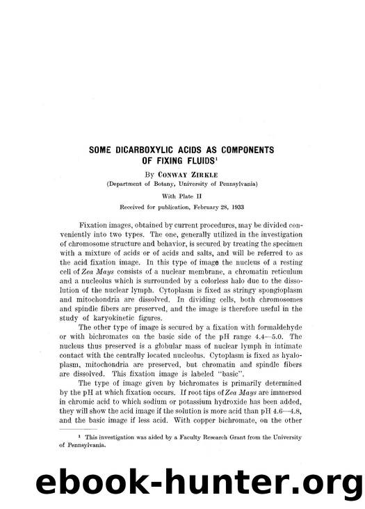 Some dicarboxylic acids as components of fixing fluids by Unknown