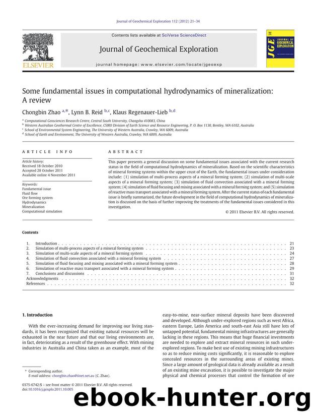 Some fundamental issues in computational hydrodynamics of mineralization: A review by Unknown