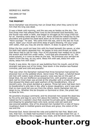 Song of Ice and Fire 04.1 - The Arms of the Kraken by George R. R. Martin