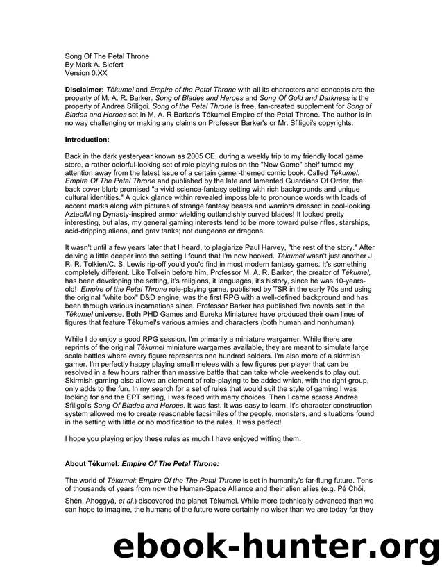 Song of the Petal Throne draft by Unknown