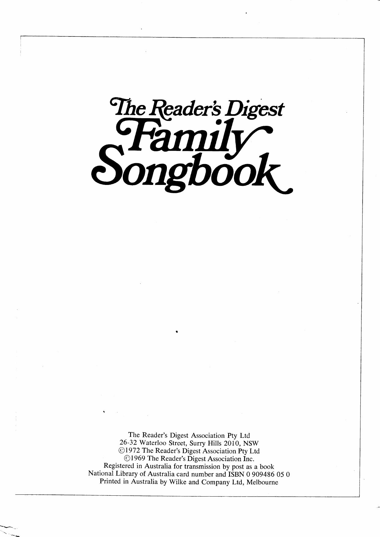 Songbook - Family by RD