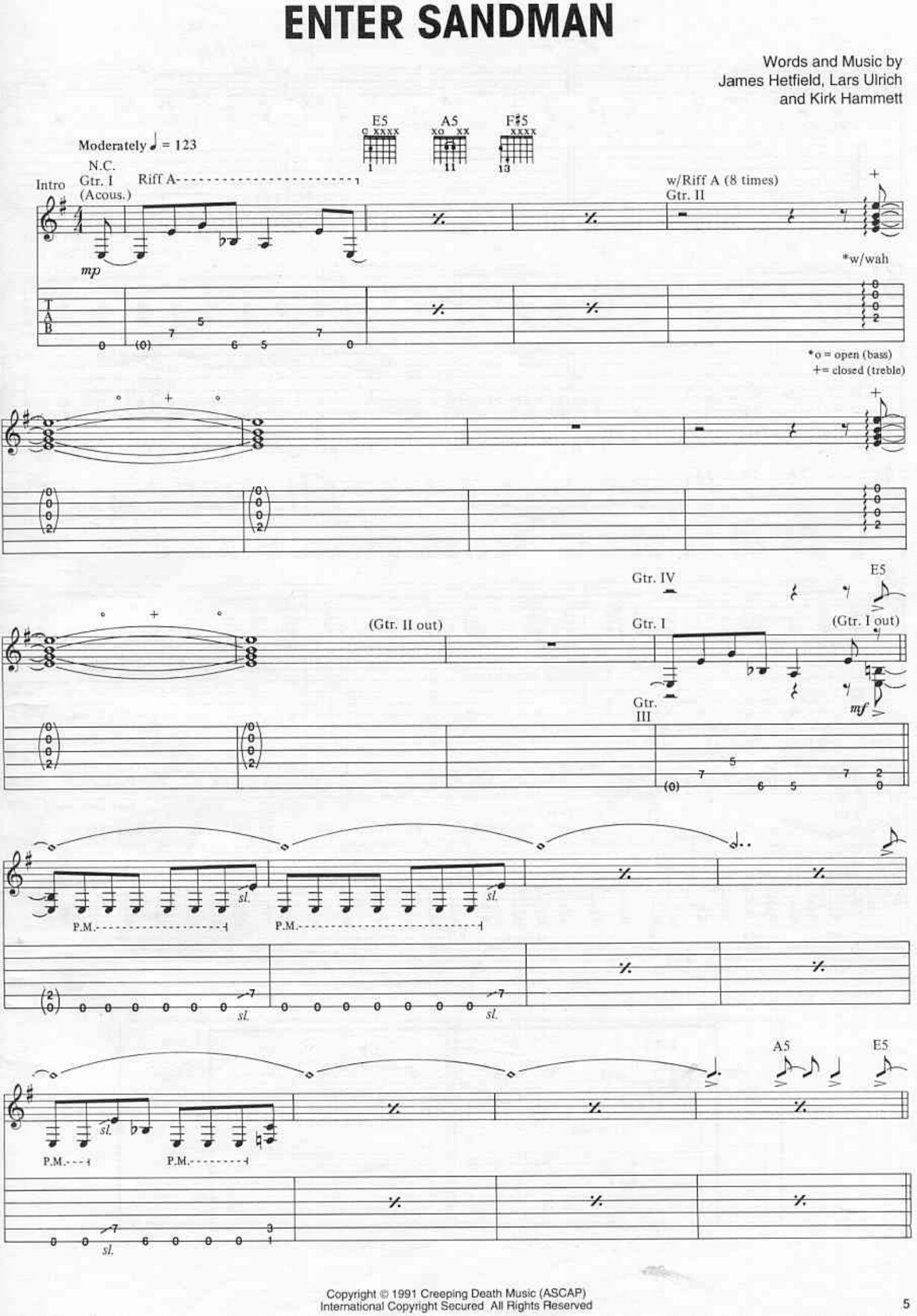 Songbook - Metallica by Black Album