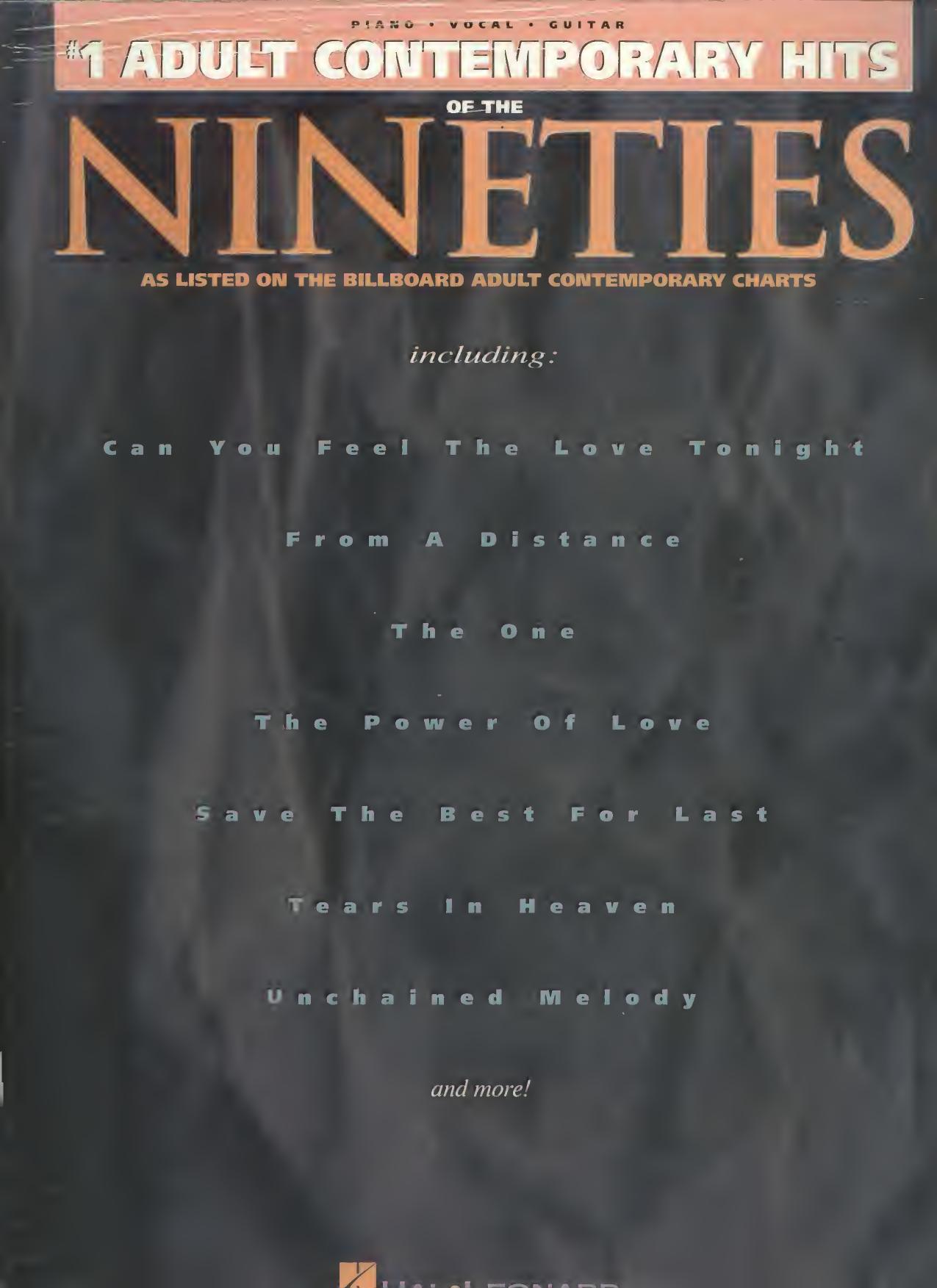 Songbook Collection by #1 Adult Contemporary Hits Of The Nineties text