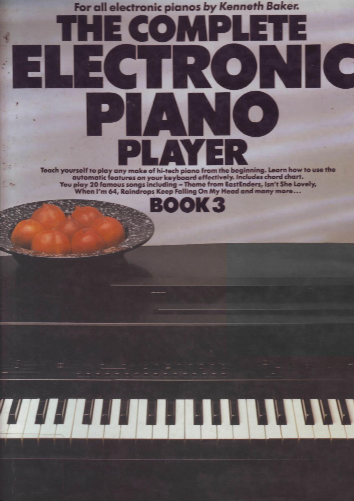 Songbook by Complete Electronic Piano Player Book 3
