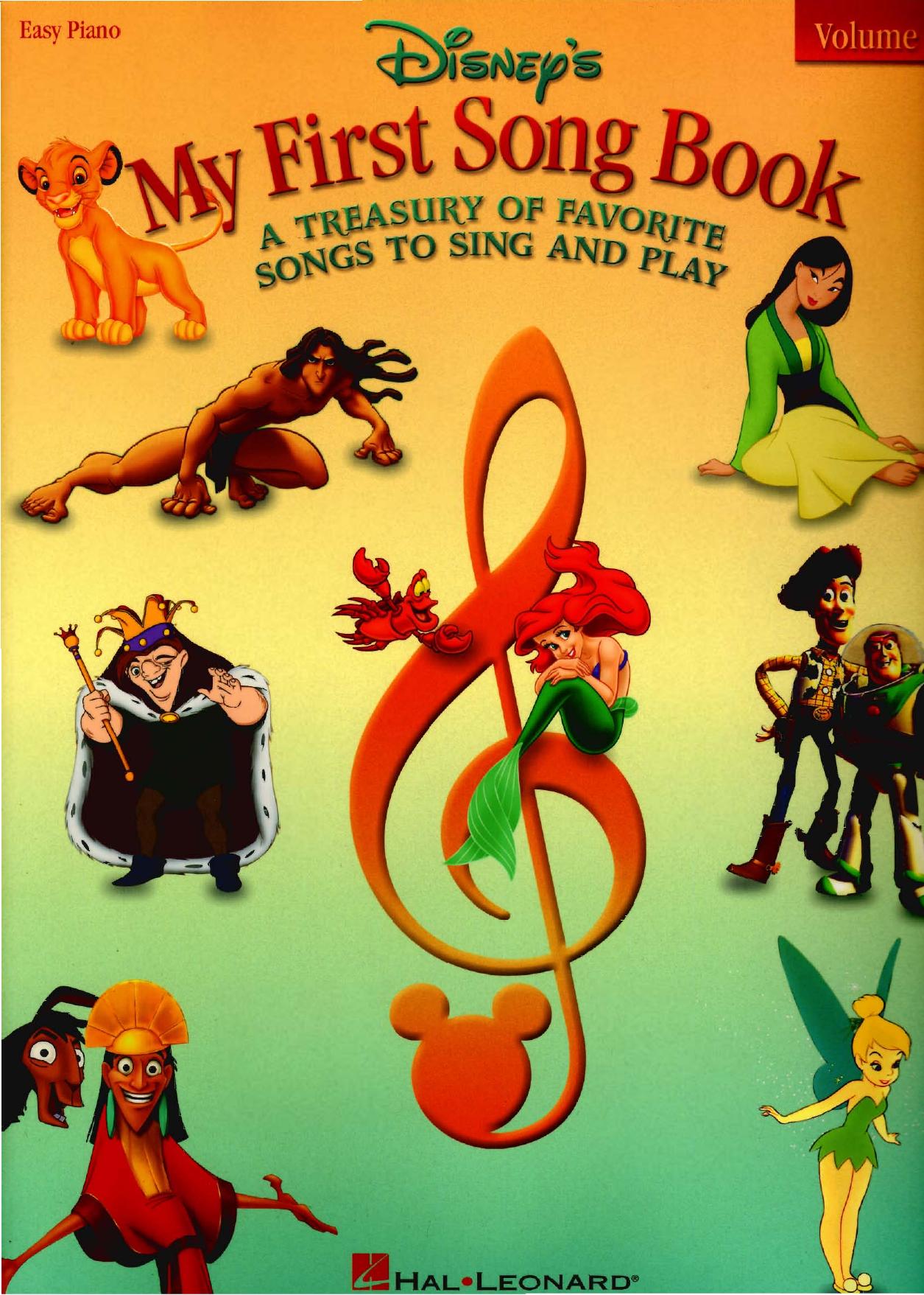Songbook by Disney Easy Piano (My First Song Book)