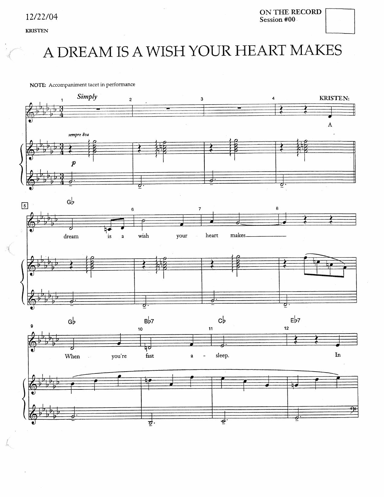 Songbook by Disney- On The Record (Conductor)