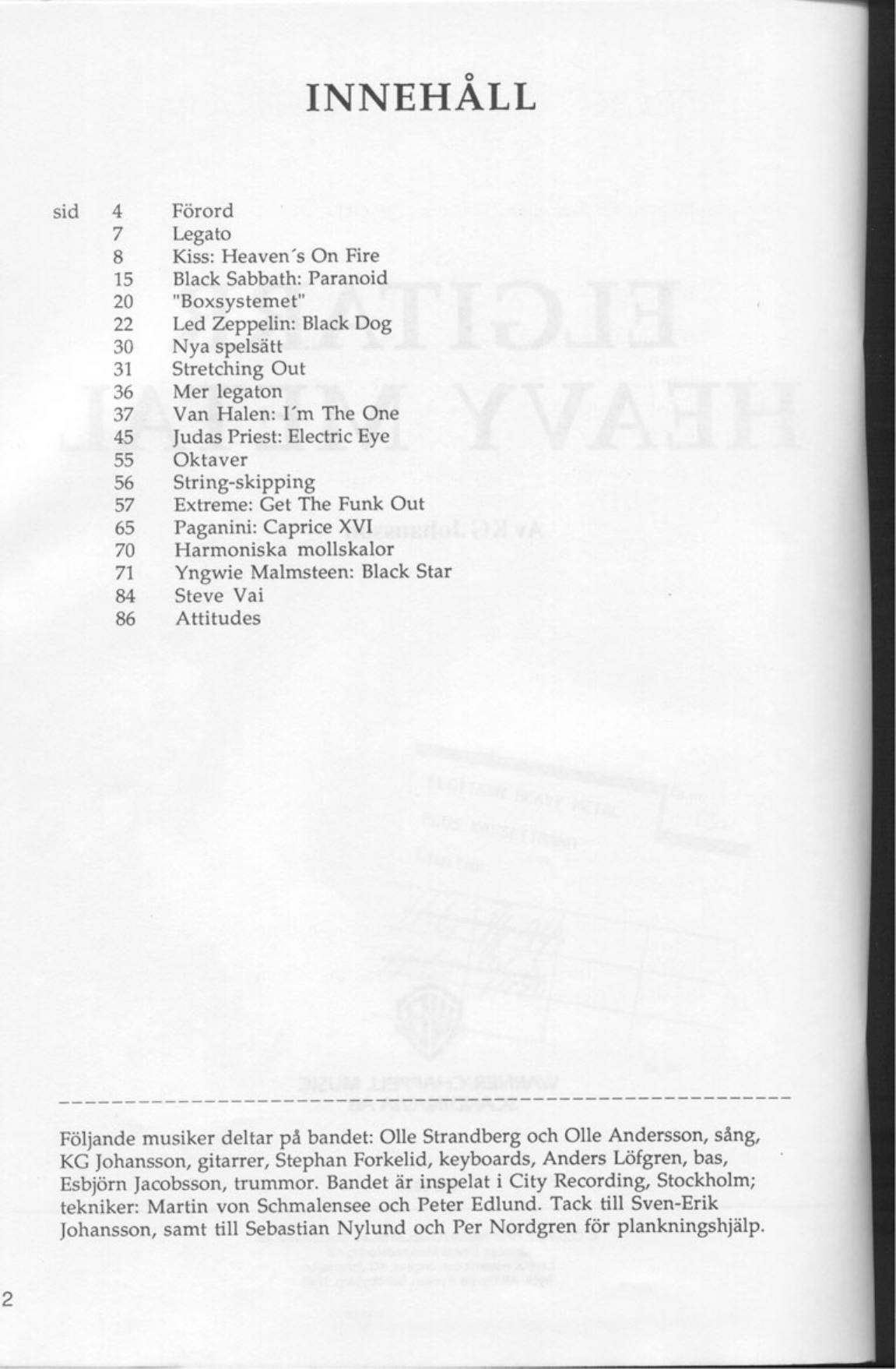 Songbook by Heavy Metal Guitar