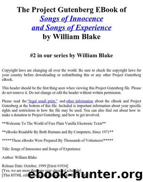Songs of Innocence and Experience by William Blake