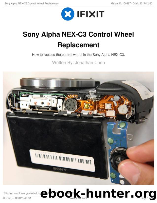 Sony Alpha NEX-C3 Control Wheel Replacement by Unknown