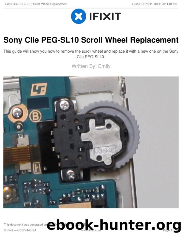 Sony Clie PEG-SL10 Scroll Wheel Replacement by Unknown