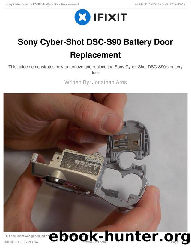 Sony Cyber-Shot DSC-S90 Battery Door Replacement by Unknown