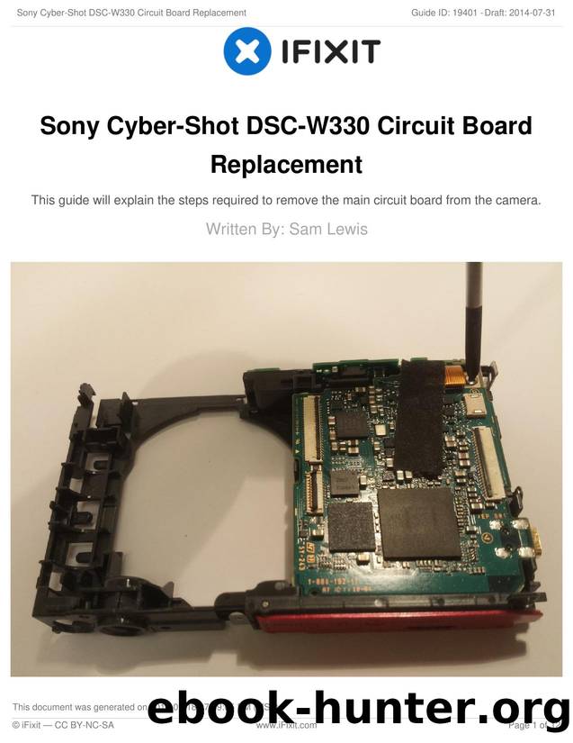 Sony Cyber-Shot DSC-W330 Circuit Board Replacement by Unknown
