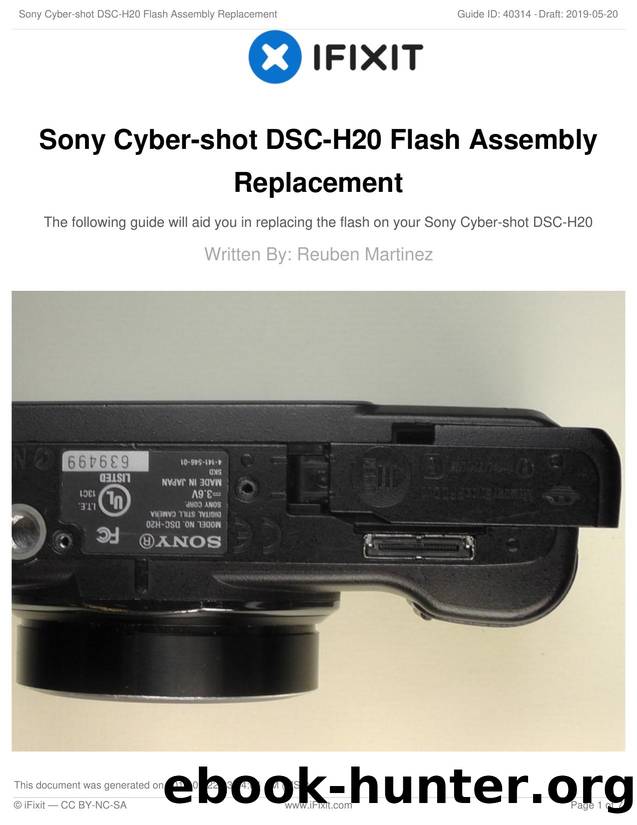 Sony Cyber-shot DSC-H20 Flash Assembly Replacement by Unknown