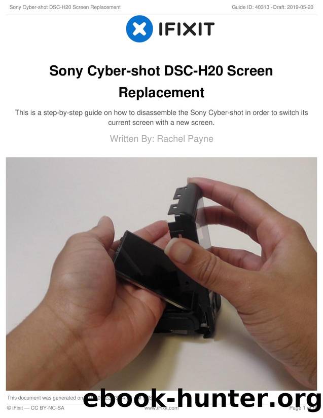 Sony Cyber-shot DSC-H20 Screen Replacement by Unknown