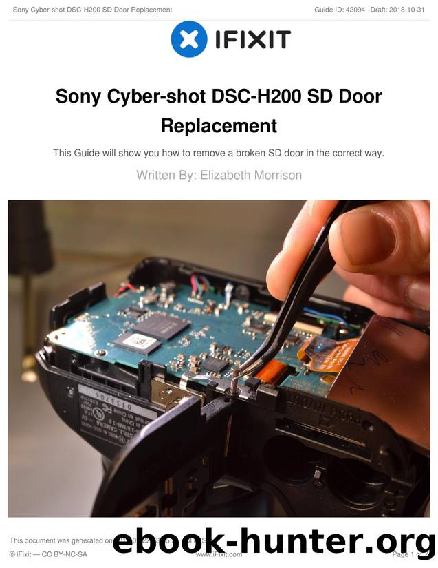 Sony Cyber-shot DSC-H200 SD Door Replacement by Unknown