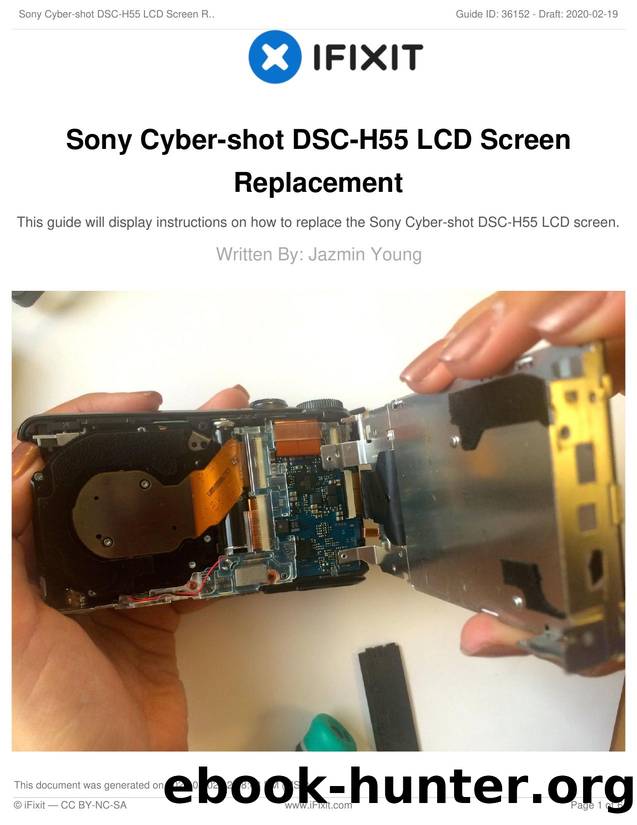Sony Cyber-shot DSC-H55 LCD Screen Replacement by Unknown