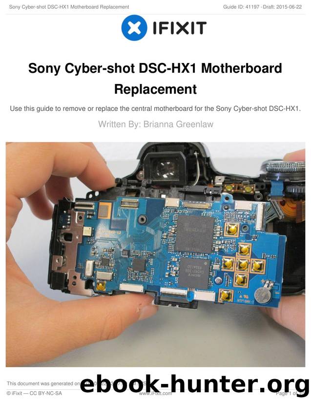 Sony Cyber-shot DSC-HX1 Motherboard Replacement by Unknown