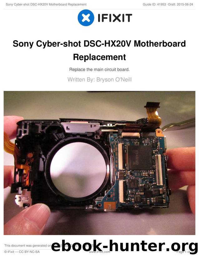 Sony Cyber-shot DSC-HX20V Motherboard Replacement by Unknown