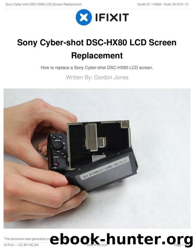 Sony Cyber-shot DSC-HX80 LCD Screen Replacement by Unknown