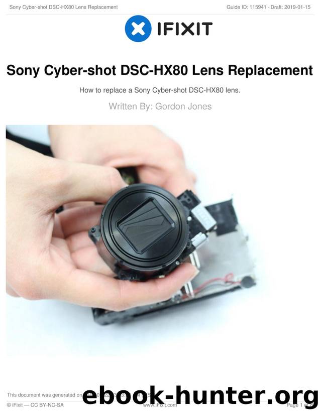 Sony Cyber-shot DSC-HX80 Lens Replacement by Unknown