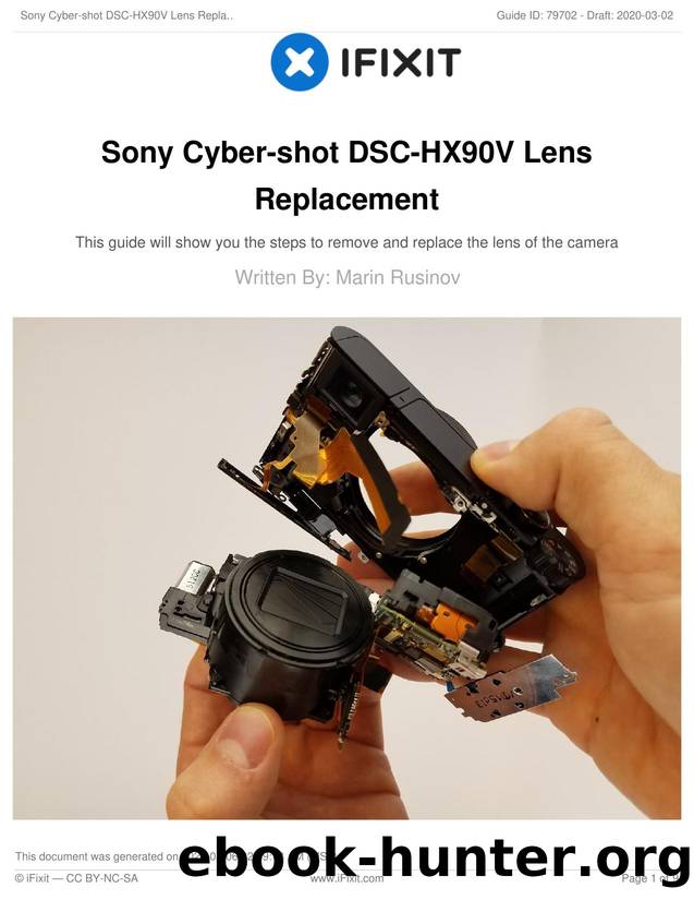 Sony Cyber-shot DSC-HX90V Lens Replacement by Unknown