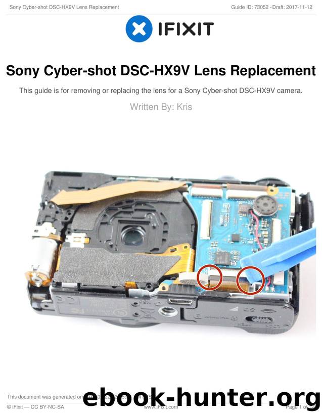 Sony Cyber-shot DSC-HX9V Lens Replacement by Unknown