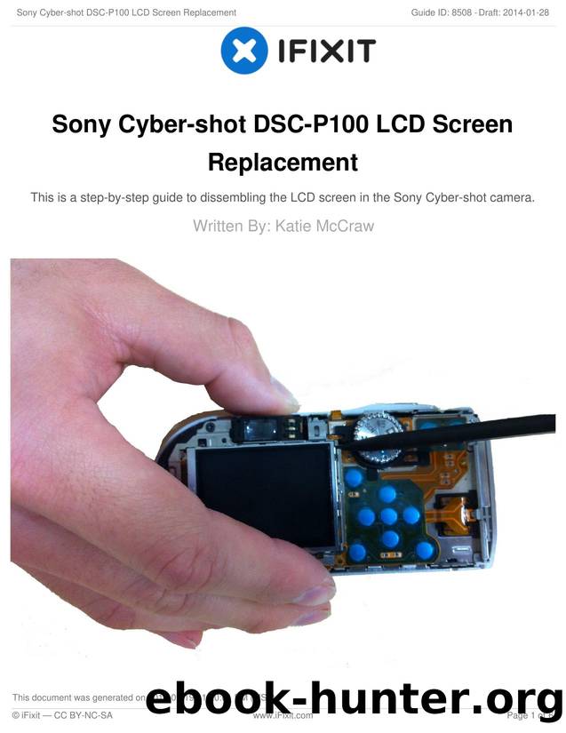 Sony Cyber-shot DSC-P100 LCD Screen Replacement by Unknown