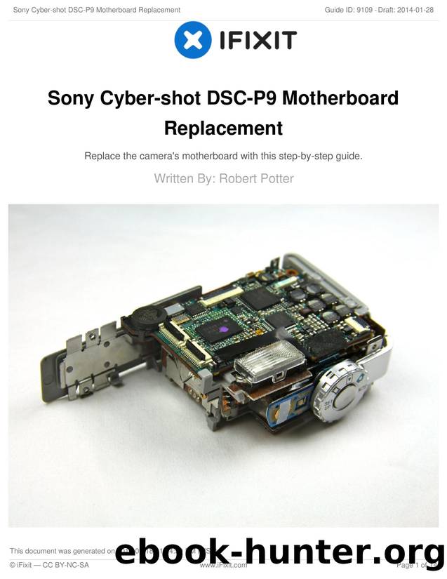 Sony Cyber-shot DSC-P9 Motherboard Replacement by Unknown