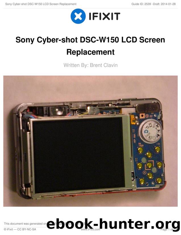 Sony Cyber-shot DSC-W150 LCD Screen Replacement by Unknown