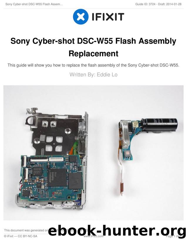 Sony Cyber-shot DSC-W55 Flash Assembly Replacement by Unknown