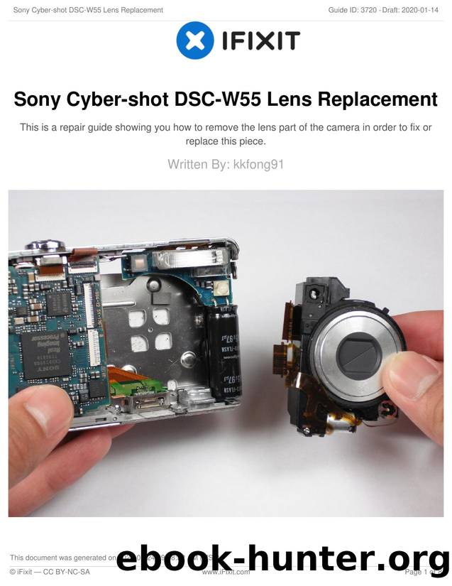 Sony Cyber-shot DSC-W55 Lens Replacement by Unknown