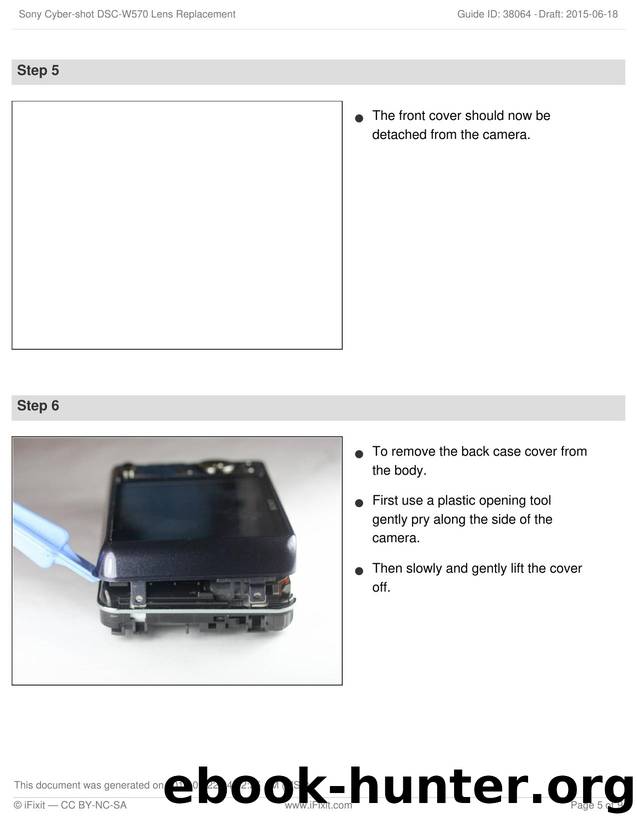 Sony Cyber-shot DSC-W570 Lens Replacement by Unknown