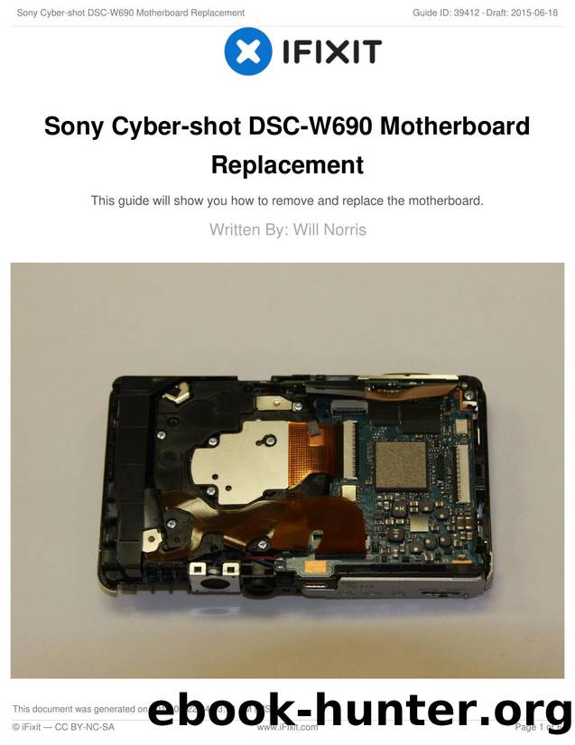 Sony Cyber-shot DSC-W690 Motherboard Replacement by Unknown